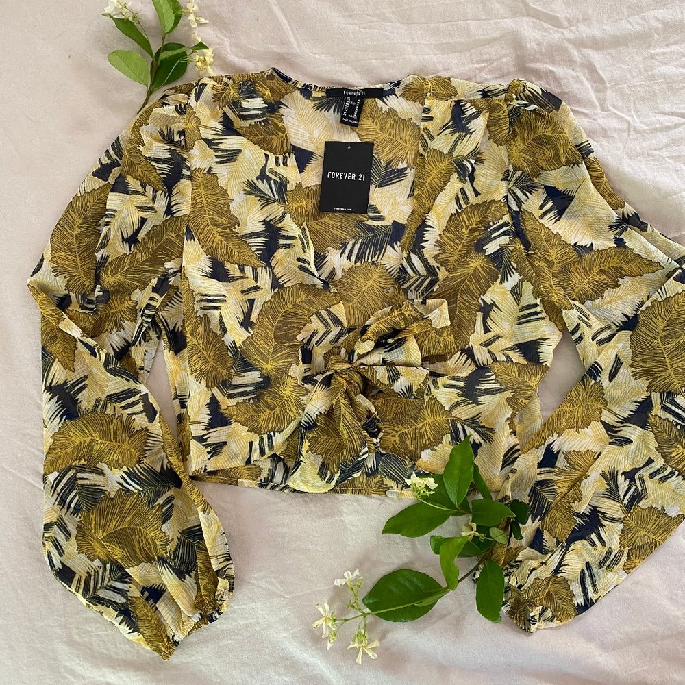 Floral Wrap Crop Top